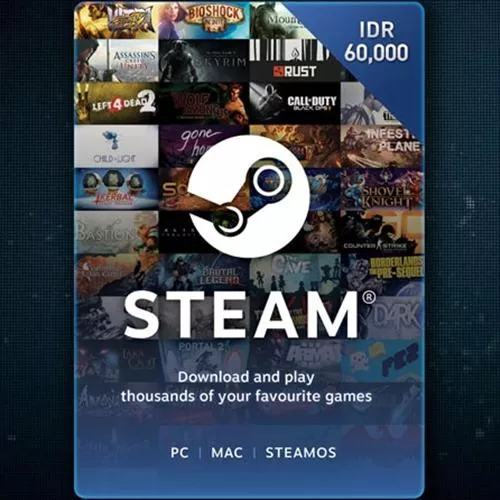 Steam Wallet 60000 IDR - Digital Gift Card - Indonesia