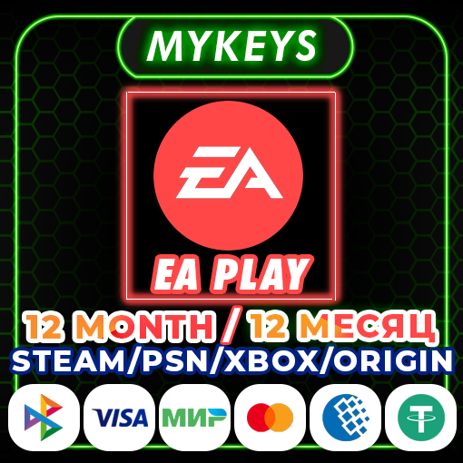 🟠EA PLAY 12 МЕСЯЦ🔹ЛЮБОЙ АКК XBOX/PSN/STEAM/ORIGIN-PC