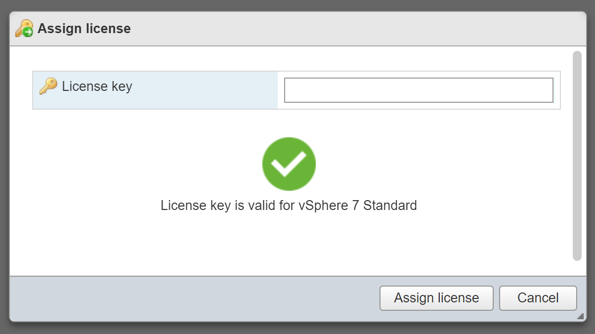 Vcenter key