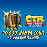 Crash Team Racing NitroFueled 20000 4000 Mонет Wumpa