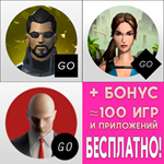 Deus Ex Go + Lara Croft GO + Hitman GO iPhone ios iPad