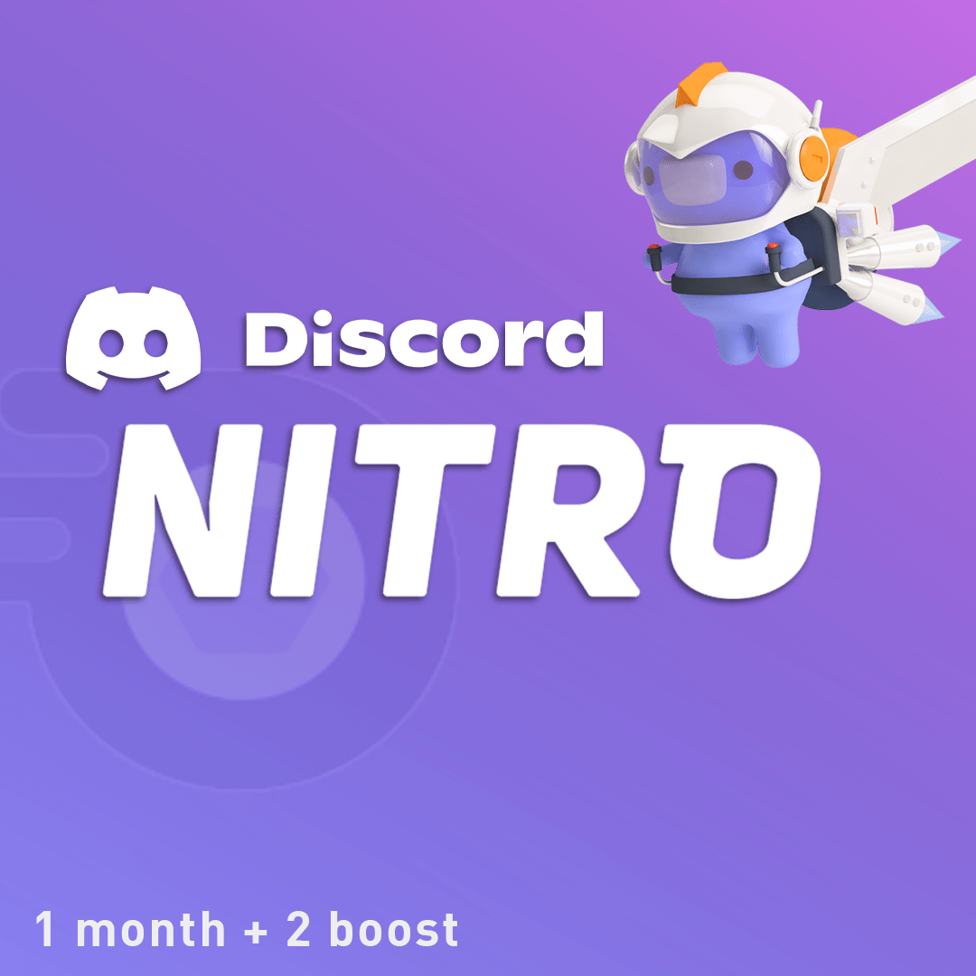 ❤️DISCORD NITRO 1 МЕС. | 2 БУСТА | ПОД ВАШИ ЦЕЛИ