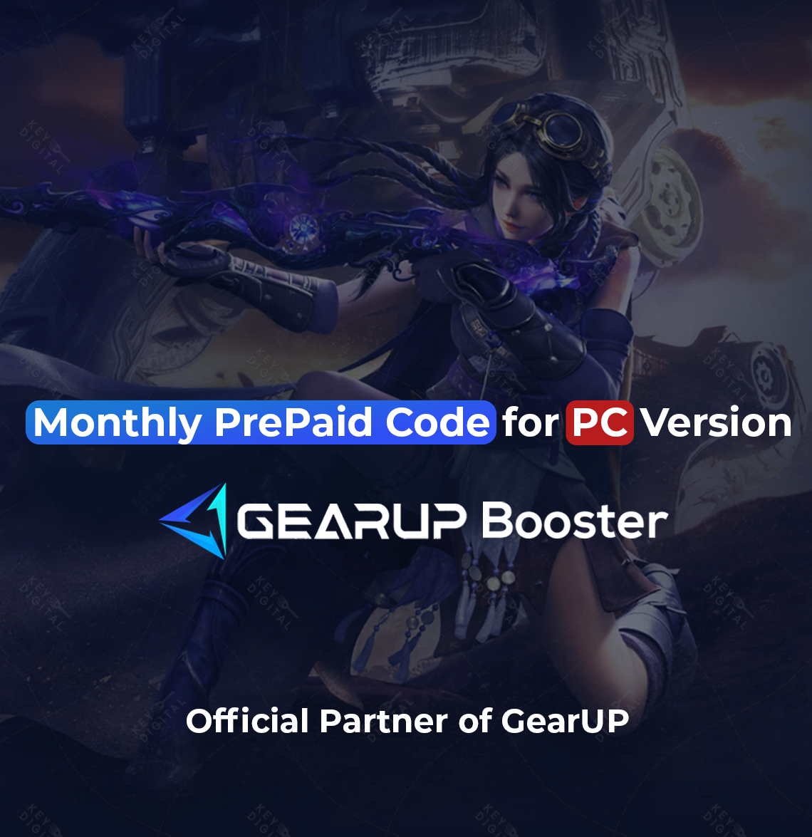 ⚡ GearUp Booster PC-Windows 1 Month Prepaid Code ✅