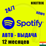 Спотифай Премиум Личная на 12 месяцев АВТО 24/7