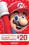 Подарочная карта Nintendo eShop  20$ ???????? США 