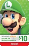 Подарочная карта Nintendo eShop  10$ ???????? США 