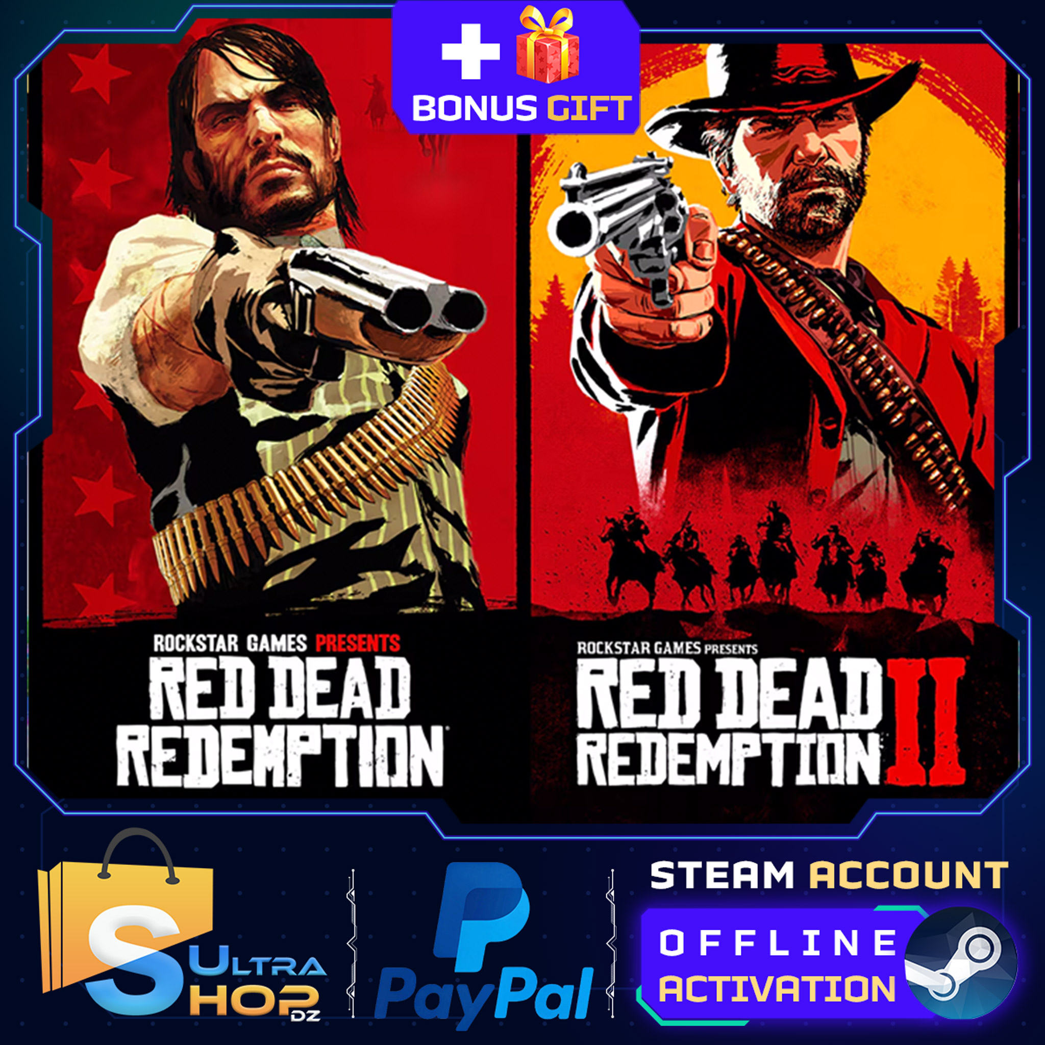 🤠Red Dead Redemption 2 Ultimate +RDR1 (2024)+DLC Steam