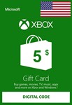 ????Подарочная карта Xbox Live 5$ (регион США - авто)????????