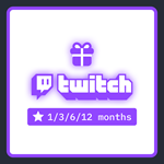  TWITCH | ПОДАРОЧНАЯ ПОДПИСКА НА 1/3/6/12 МЕСЯЦЕВ 