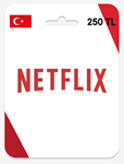 NETFLIX Gift Card  250/500/750 TL  ТУРЦИЯ