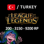 League of Legends Riot Points 210-10275 RP (Турция)