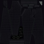 Бриджи женские черные + PBR - изображение № 8