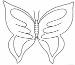 Трафареты бабочек для вырезания шаблоны - изображение № 4