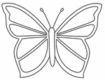 Трафареты бабочек для вырезания шаблоны - изображение № 6