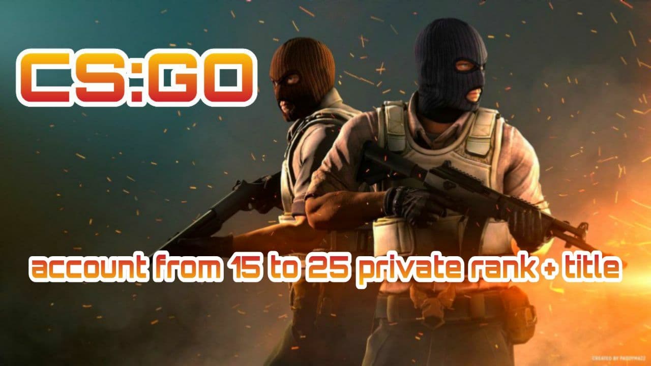 CS:GO аккаунт 🔥 от 15 до 20 приват ранг + Звание ✅