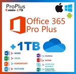 OFFICE 365 12 МЕСЯЦЕВ ПОДПИСКА 100G (5УСТРОЙСТВ)WIN/MAC