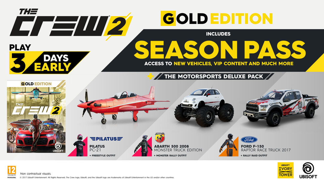 The Crew 2 Gold Edition UBISOFT KEY EU