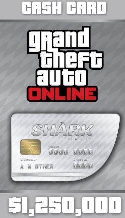 GTA  1,250,000 $ Great White Shark PC Rockstar Global