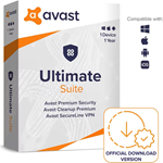 Ключ AVAST Ultimate 2024 (1 год / 1 устройство) по всем
