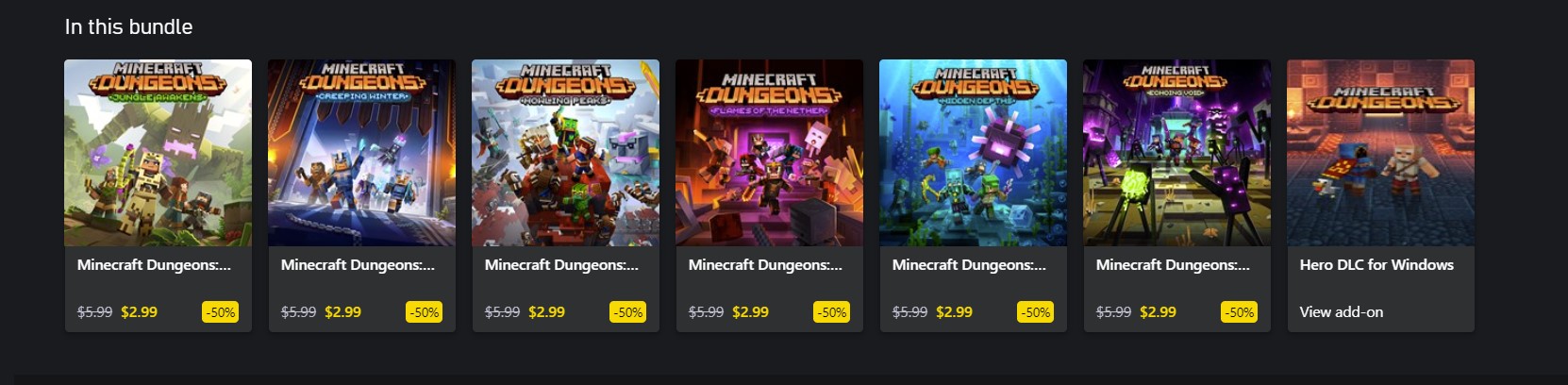 ❗MINECRAFT DUNGEONS ULTIMATE DLC BUNDLE 🔑КЛЮЧ ДЛЯ ПК