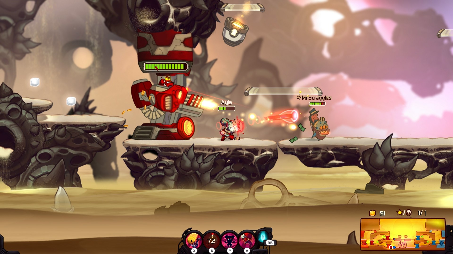 Buy full game. Awesomenauts assemble. Awesomenauts Penny Fox. Игра Awesomenauts Assembly. Awesomenauts лиса ковбой.