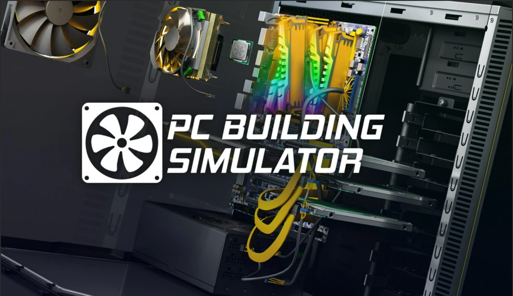 Build pk. PC building Simulator обложка. ПК Билдинг симулятор. Симулятор сборщика ПК. Симулятор сборки ПК 2.