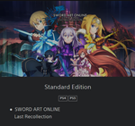 SWORD ART ONLINE Last RecollectionPS4/PS5ТУРЦИЯ