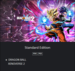 DRAGON BALL XENOVERSE 2 PS4/PS5 ТУРЦИЯ