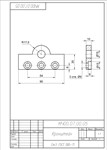 МЧ00.07.00.05 кронштейн. Чертеж детали в AutoCAD