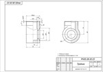 МЧ00.08.00.03 тройник. Рабочий чертеж детали в AutoCAD