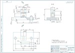 Чертеж и 3D модель детали кронштейн 0.35 в компасе