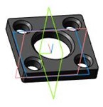 Чертеж и 3D модель детали крышка 5-20 в компасе - изображение № 2