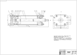 Чертеж гидроцилиндра в программе AutoCAD