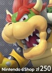 Nintendo eShopCard 250 PLN злотыхНинтендоПольша