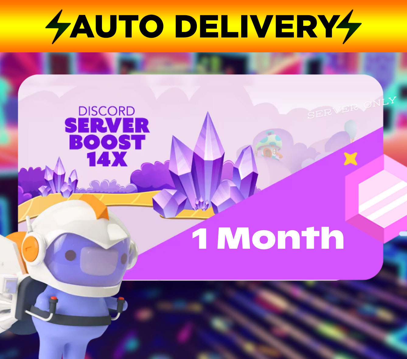 Discord Server - 14x Boost - 1 Month 🌎 GLOBAL