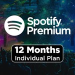 SPOTIFY PREMIUM 12 MONTH PERSONAL - 0% CommisANY ACCO