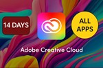 ADOBE CREATIVE CLOUD 14 DAYS Personal Account ALL APPS