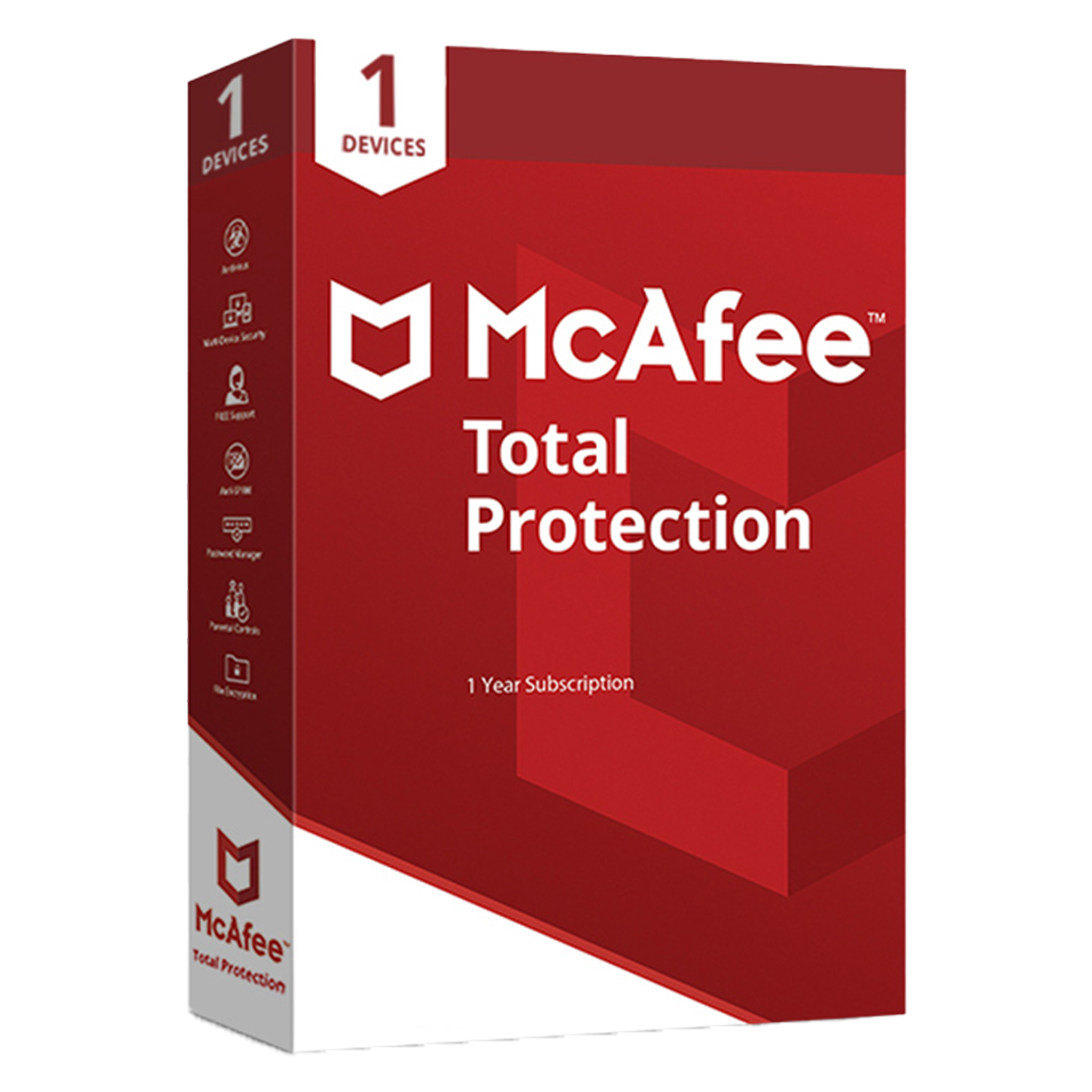 McAfee Total Protection 1 для ПК до 10 апреля 2025