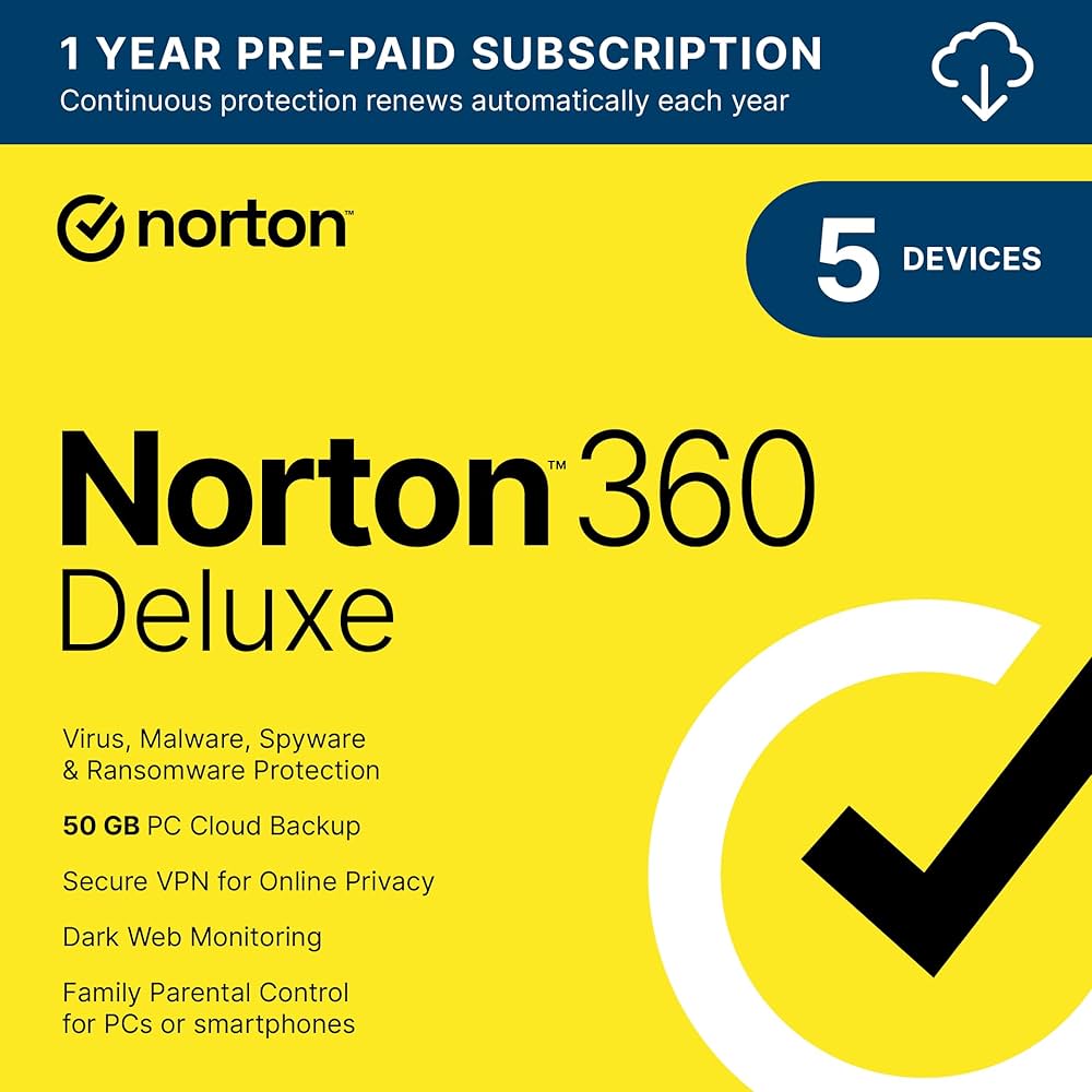 🔥Norton 360 Deluxe на 2 года для 5 устройств