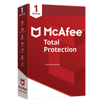 McAfee Total Protection 1 для ПК до 10 апреля 2025