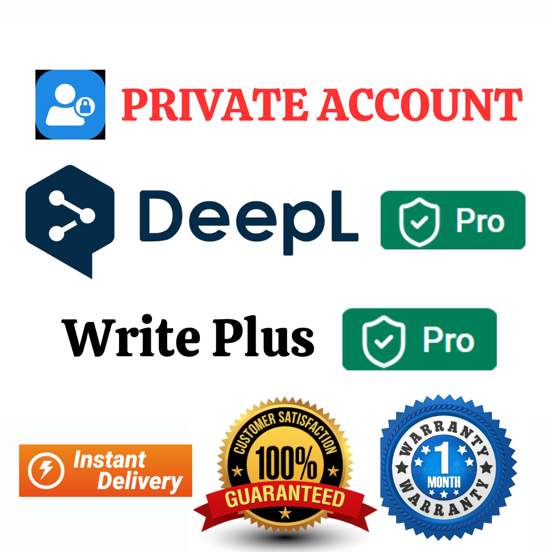 DeepL Pro + Write Pro Advanced 1 Месяц Частный Аккаунт