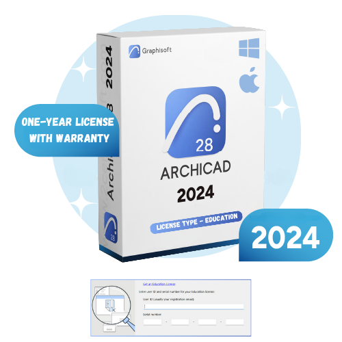 2Pc|Активация Archicad 28 на один год для Windows/MacOS