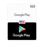 GOOGLE PLAY GIFT CARD  $25 USD (USA ????????)  - изображение № 3