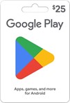 GOOGLE PLAY GIFT CARD  $25 USD (USA ????????)  - изображение № 2