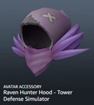 Roblox KEYRaven Hunter Hood-Tower Defense Simulator