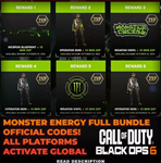 KEYНАБОР MONSTER ENERGY CoD BLACKOPS 6
