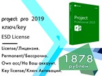 Microsoft Project 2019 Professional официальный ключ