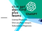 ChatGPT 3.5/4 Standard/Plus/Team  Личный аккаунт