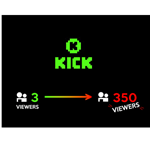 Kick Viewers Online \ Monthly Plan \ Best Prices