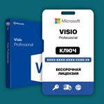 Ключ Microsoft Visio 21/19/16 Pro (привязка к ПК)